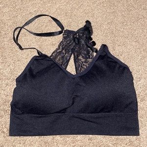 Lacey, black lounge bra